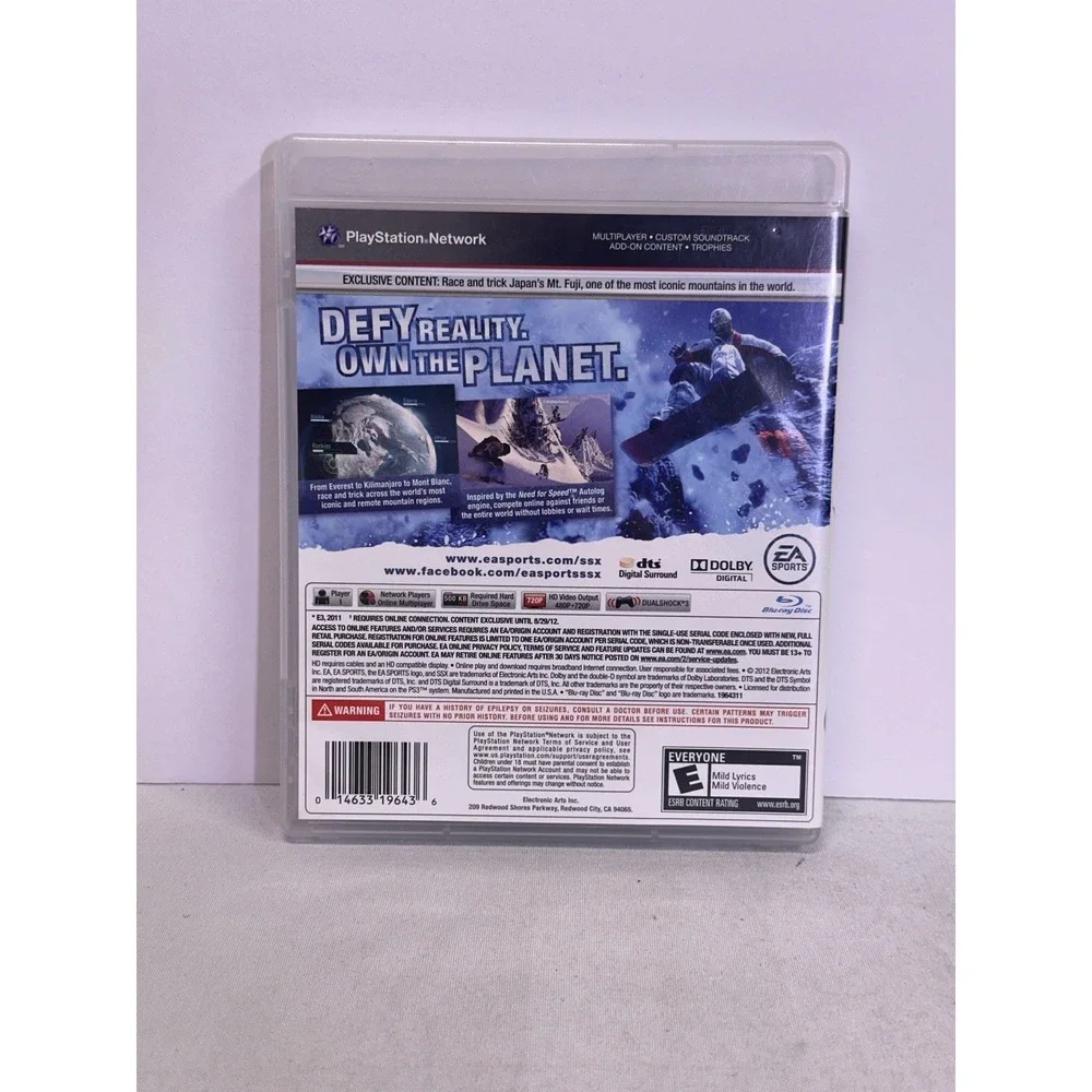 SSX (Sony PlayStation 3, 2012) PS3 CIB Tested and Working